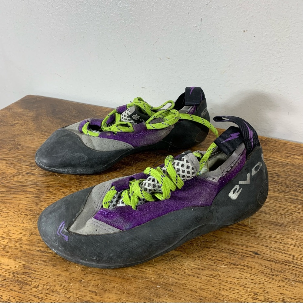 Evolv indoor climbing shoes